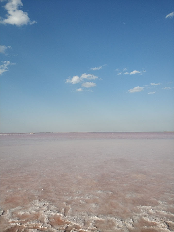 Что посмотреть Саках: Розовое озеро